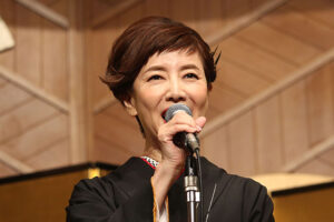 戸田恵子さん、挨拶